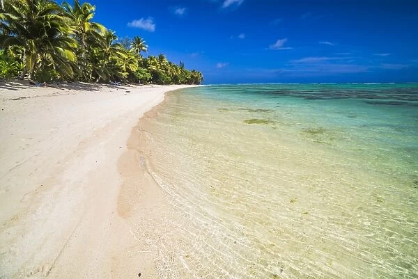 Beach at Titikaveka, Rarotonga, Cook Islands, South Pacific Ocean, Pacific