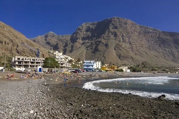 Beach in Valle Gran Rey, La Gomera, Canary Islands, Spain, Europe