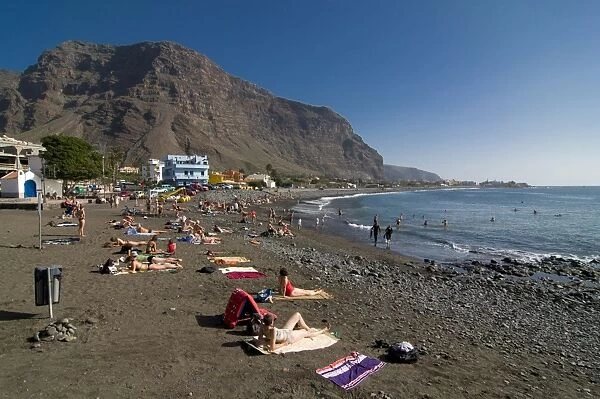 Beach in Valle Gran Rey, La Gomera, Canary Islands, Spain, Atlantic, Europe