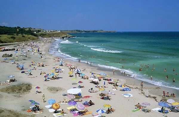 Beach view, Tsarevo, Black Sea coast, Bulgaria, Europe