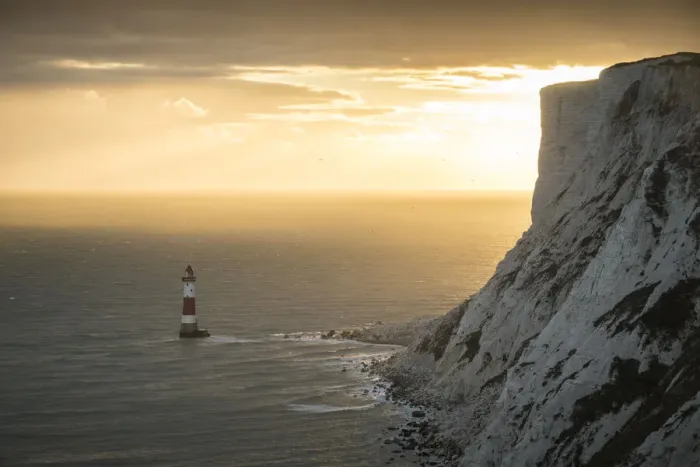 Framed Print : Beachy Head Lighthouse at sunset, East Sussex, England, United Kingdom, Europe Framed Print : Beachy Head Lighthouse at sunset, East Sussex, England, United Kingdom, Europe