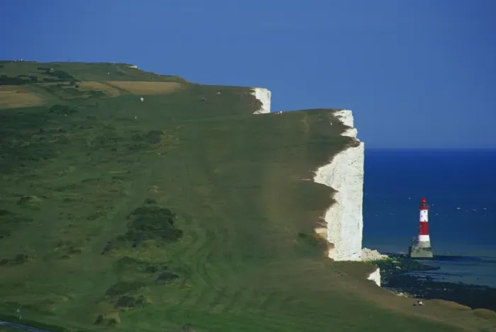Framed Print : Beachy Head, South Downs, East Sussex, England, United Kingdom, Europe