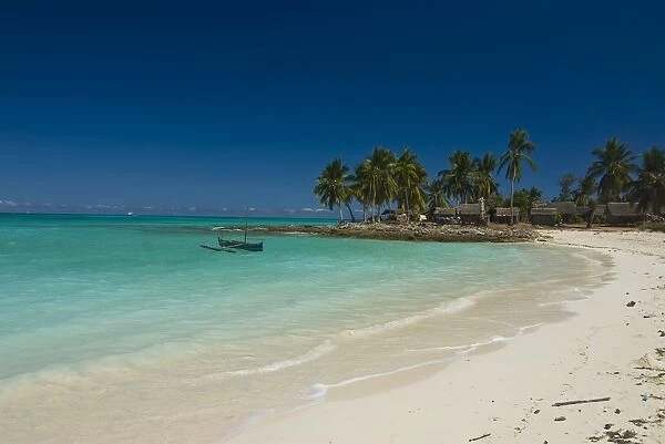 Beautiful beach in Nosy Iranja, a little island near Nosy Be, Madagascar