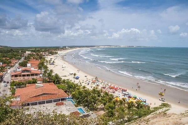 Beautiful beach below the sand dunes of Natal, Rio Grande do Norte, Brazil, South America