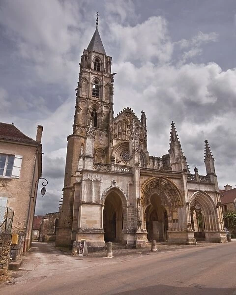 The beautiful gothic architecture of the church of Notre Dame, Saint Pere, Yonne, Burgundy, France, Europe