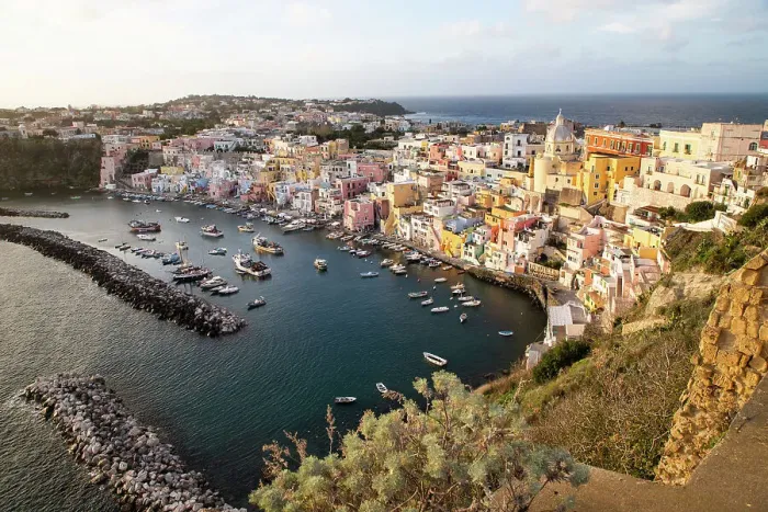 Framed Print : Beautiful Italian island of Procida, famous for its colorful marina, tiny narrow streets and many beaches, Procida, Flegrean Islands, Campania, Italy, Europe Framed Print : Beautiful Italian island of Procida, famous for its colorful marina, tiny narrow streets and many beaches, Procida, Flegrean Islands, Campania, Italy, Europe
