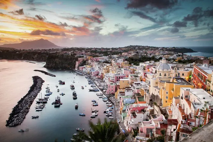 Framed Print : Beautiful Italian island of Procida famous for its colorful marina, tiny narrow streets and many beaches, Procida, Flegrean Islands, Campania, Italy, Europe Framed Print : Beautiful Italian island of Procida famous for its colorful marina, tiny narrow streets and many beaches, Procida, Flegrean Islands, Campania, Italy, Europe