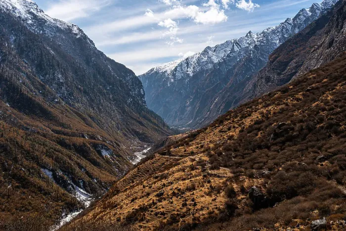 Framed Print : Beautiful landscape along the Langtang Valley trek, Himalayas, Nepal, Asia Framed Print : Beautiful landscape along the Langtang Valley trek, Himalayas, Nepal, Asia