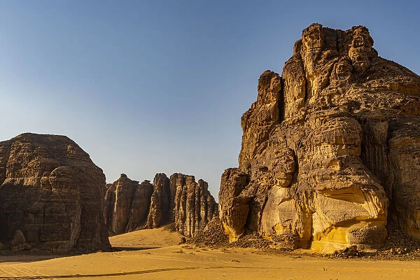 Beautiful sandstone scenery, Al Ula, Kingdom of Saudi Arabia, Middle East