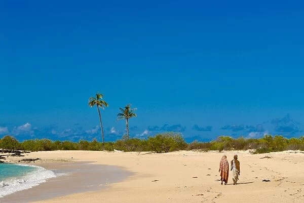 Beautiful sandy beach at Ngazidja, Grand Comore, Comoros, Indian Ocean, Africa