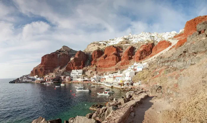 Framed Print : Beautiful Santorini island, Cyclades, Greek Islands, Greeece