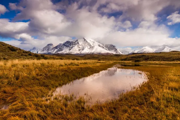 Framed Print : Beautiful scenery in Torres del Paine National Park, Patagonia, Chile, South America Framed Print : Beautiful scenery in Torres del Paine National Park, Patagonia, Chile, South America