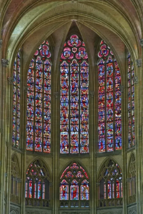 Framed Print : The beautiful stained glass windows at the end of the nave in St. Gatien cathedral, Tours, Indre-et-Loire, Loire Valley, Centre, France, Europe Framed Print : The beautiful stained glass windows at the end of the nave in St. Gatien cathedral, Tours, Indre-et-Loire, Loire Valley, Centre, France, Europe