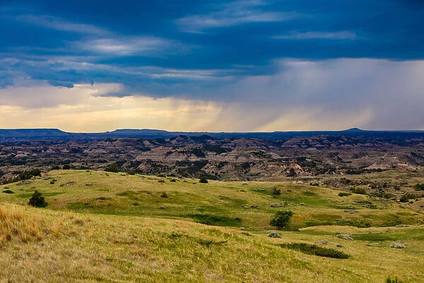 Beautiful view of the Theodore Roosevelt National Park South Unit, North Dakota