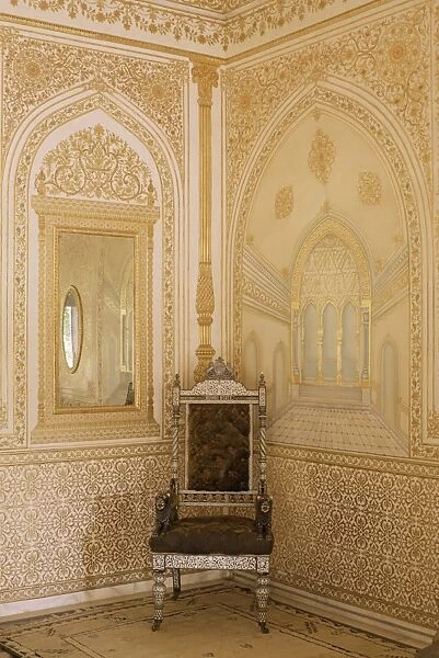 The beautifully gilded Durbar Hall