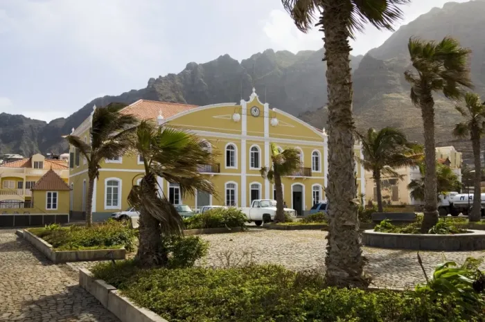 Framed Print : Beautifully restored municipal colonial building, Ponto do Sol, Ribiera Grande Framed Print : Beautifully restored municipal colonial building, Ponto do Sol, Ribiera Grande