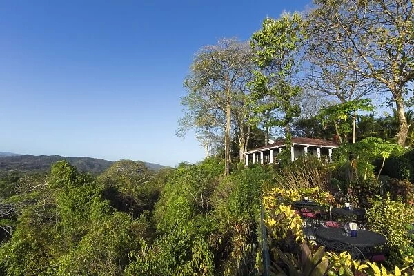 Beautifully situated Lagarto Lodge above the Nosara River mouth, Nosara, Nicoya Peninsula, Guanacaste Province, Costa Rica, Central America