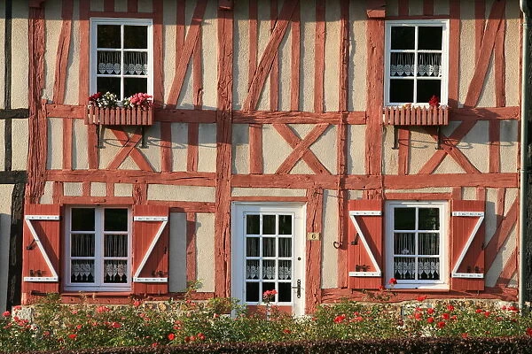 Bec-Hellouin house, Le Bec-Hellouin, Eure, Normandy, France, Europe