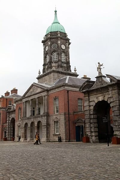 Bedford Tower on one side of the main courtyard of Dublin castle, Dublin, Republic of Ireland, Europe