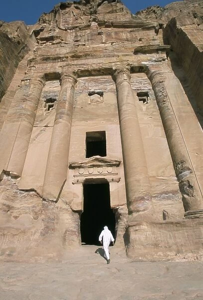 Bedouin man entering Urn Tomb