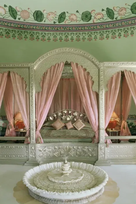 Framed Print : Bedroom, the Shiv Niwas Palace Hotel Framed Print : Bedroom, the Shiv Niwas Palace Hotel