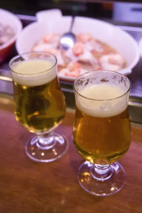 Framed Print : Beers (cervesa) in tapas bar Framed Print : Beers (cervesa) in tapas bar