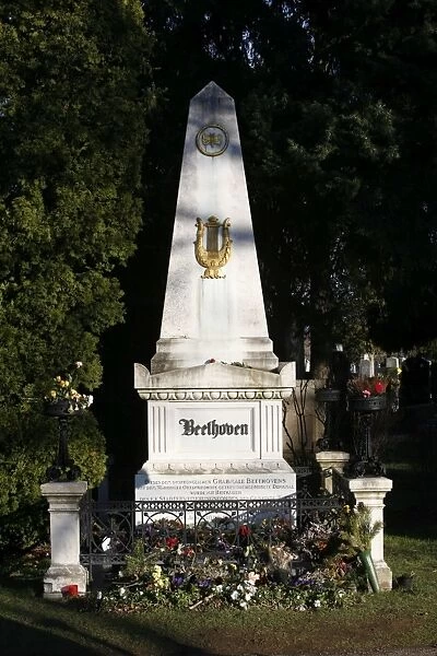 Beethovens tomb, Vienna, Austria, Europe