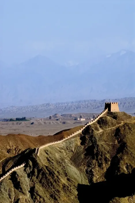 Framed Print : The beginning of the Great Wall, UNESCO World Heritage Site, Jiayuguan Framed Print : The beginning of the Great Wall, UNESCO World Heritage Site, Jiayuguan