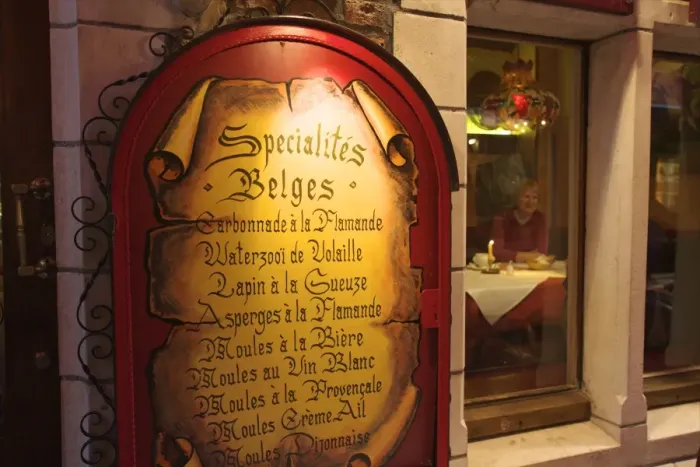 Framed Print : Belgium Restaurant, Brussels, Belgium, Europe Framed Print : Belgium Restaurant, Brussels, Belgium, Europe