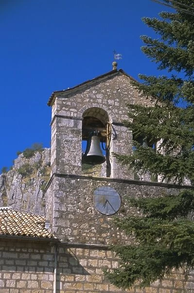 Bell tower of mountain chapel