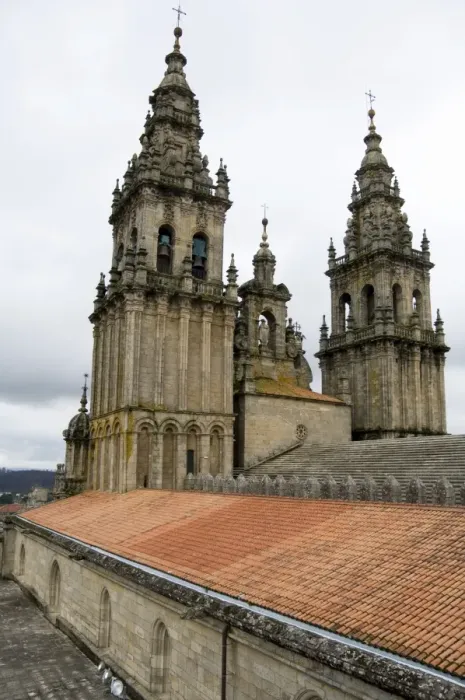 Framed Print : Back of the bell towers from roof of Santiago Cathedral Framed Print : Back of the bell towers from roof of Santiago Cathedral