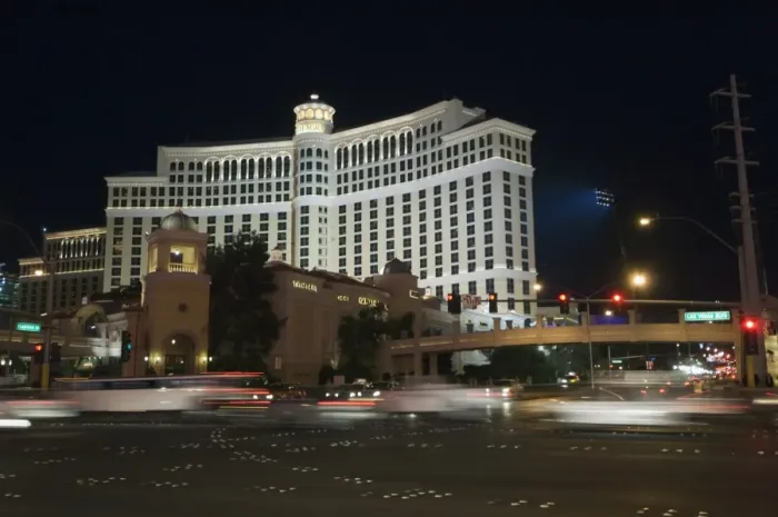 Framed Print : The Bellagio Hotel on The Strip (Las Vegas Boulevard) Framed Print : The Bellagio Hotel on The Strip (Las Vegas Boulevard)