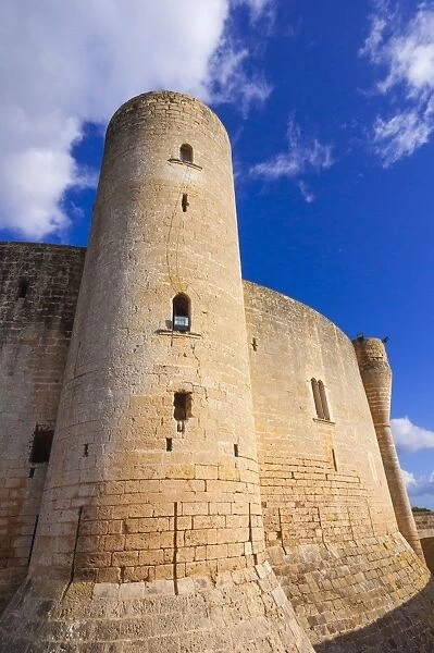 Bellver Castle, dating from the 14th century, Palma de Mallorca, Majorca, Balearic Islands, Spain, Europe