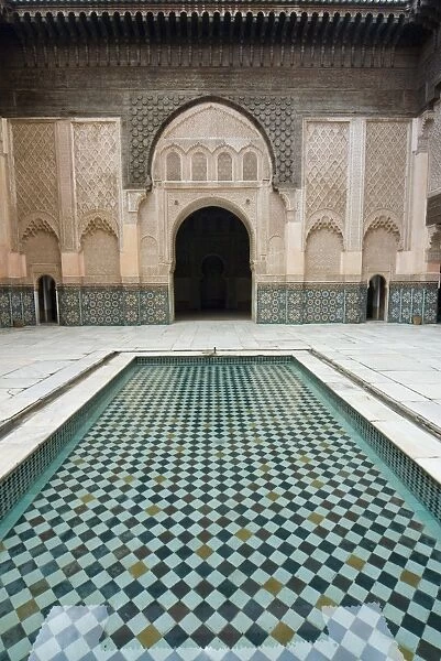 Ben Youssef Medersa (Koranic School), UNESCO World Heritage Site, Marrakech (Marrakesh)