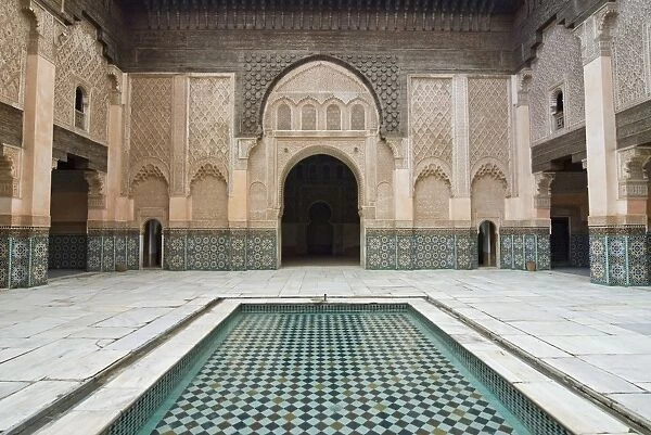 Ben Youssef Medersa (Koranic School), UNESCO World Heritage Site, Marrakech (Marrakesh)