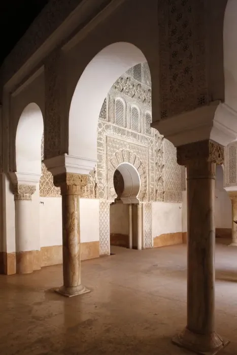 Framed Print : Ben Youssef Medersa, the largest Medersa in Morocco, originally a religious school