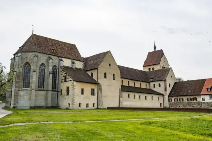 Framed Print : Benedictine Abbey of Reichenau, Reichenau Island, UNESCO World Heritage Site, Lake Framed Print : Benedictine Abbey of Reichenau, Reichenau Island, UNESCO World Heritage Site, Lake