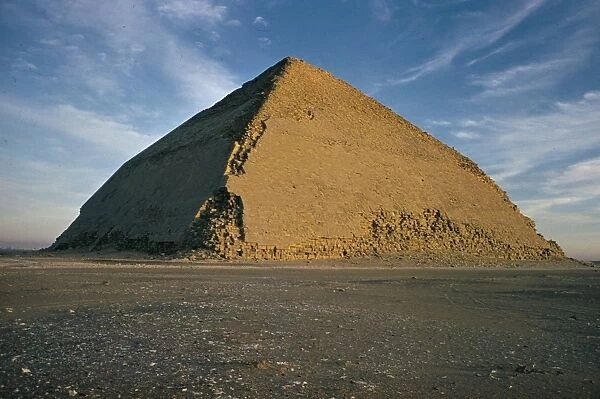 The Bent pyramid (pyramid of Dahshur), 321ft high, base 620ft, Egypt, North Africa
