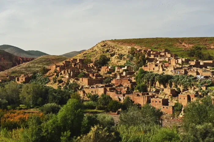 Framed Print : Berber village near Tahnaout, High Atlas, Morocco, North Africa, Africa Framed Print : Berber village near Tahnaout, High Atlas, Morocco, North Africa, Africa