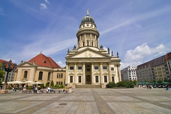 The Berlin Gendarmenmarkt, site of the Konzerthaus and the French and German Cathedrals