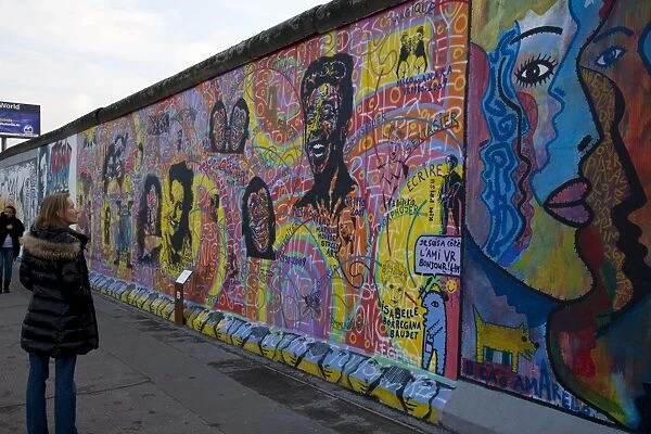 Berliner Mauer, East Side Gallery on Muhlenstrasse, Berlin, Germany, Europe