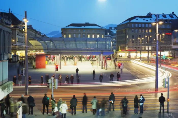 Framed Print : Bern train station, Bern, Switzerland, Europe Framed Print : Bern train station, Bern, Switzerland, Europe