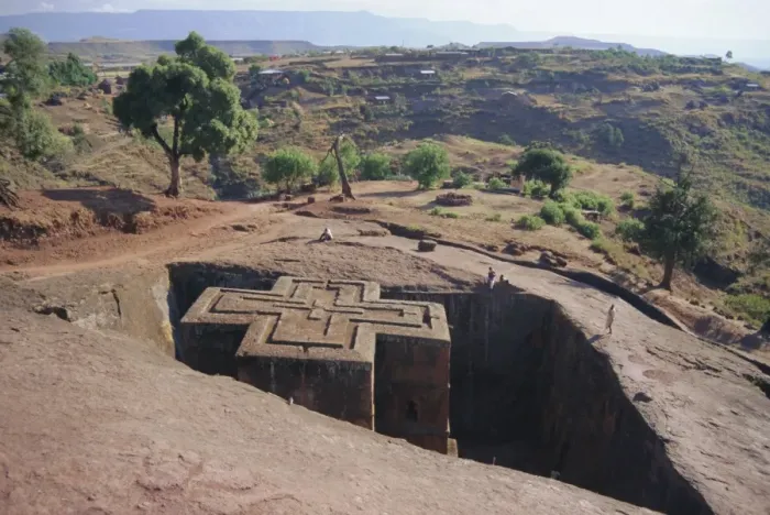 Framed Print : Bet Giorgis, rock cut church, Lalibela, Ethiopia, Africa Framed Print : Bet Giorgis, rock cut church, Lalibela, Ethiopia, Africa