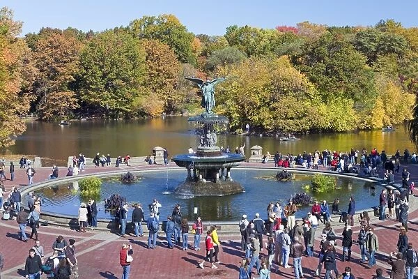 Bethesda Fountain at the end of the Mall, Central Park, Manhattan, New York City