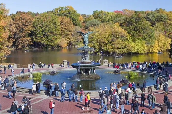 Framed Print : Bethesda Fountain at the end of the Mall, Central Park, Manhattan, New York City