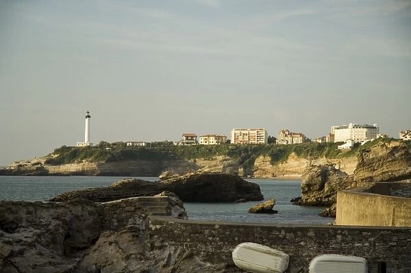 Biarritz lighthouse, Biarritz, Basque country, Pyrenees-Atlantiques, Aquitaine