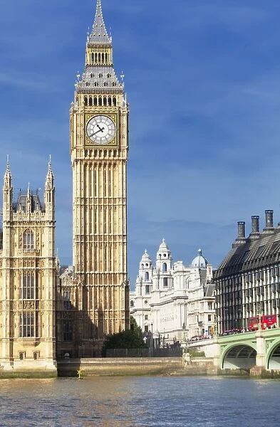 Big Ben, Houses of Parliament, UNESCO World Heritage Site, and River Thame