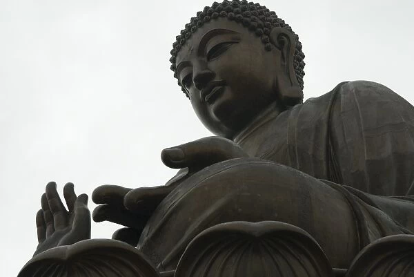 The Big Buddha statue, Po Lin Monastery, Lantau Island, Hong Kong, China, Asia
