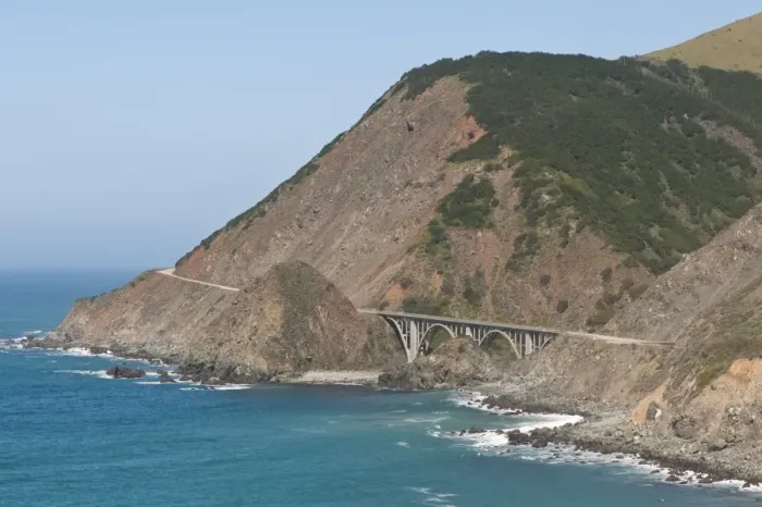 Framed Print : Big Creek Bridge Scenic, Big Sur, California, United States of America, North America Framed Print : Big Creek Bridge Scenic, Big Sur, California, United States of America, North America