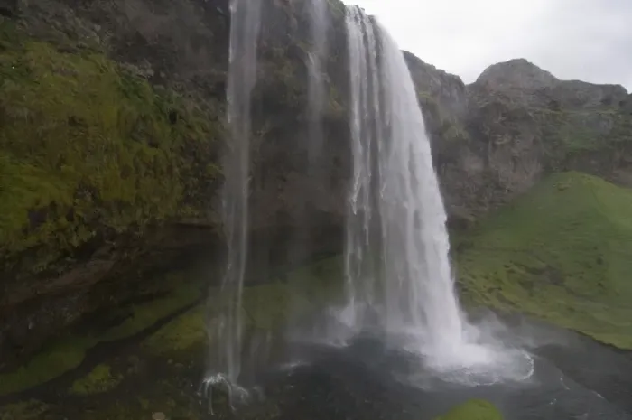 Framed Print : Big waterfall of Seljandsfoss, Iceland, Polar Regions Framed Print : Big waterfall of Seljandsfoss, Iceland, Polar Regions